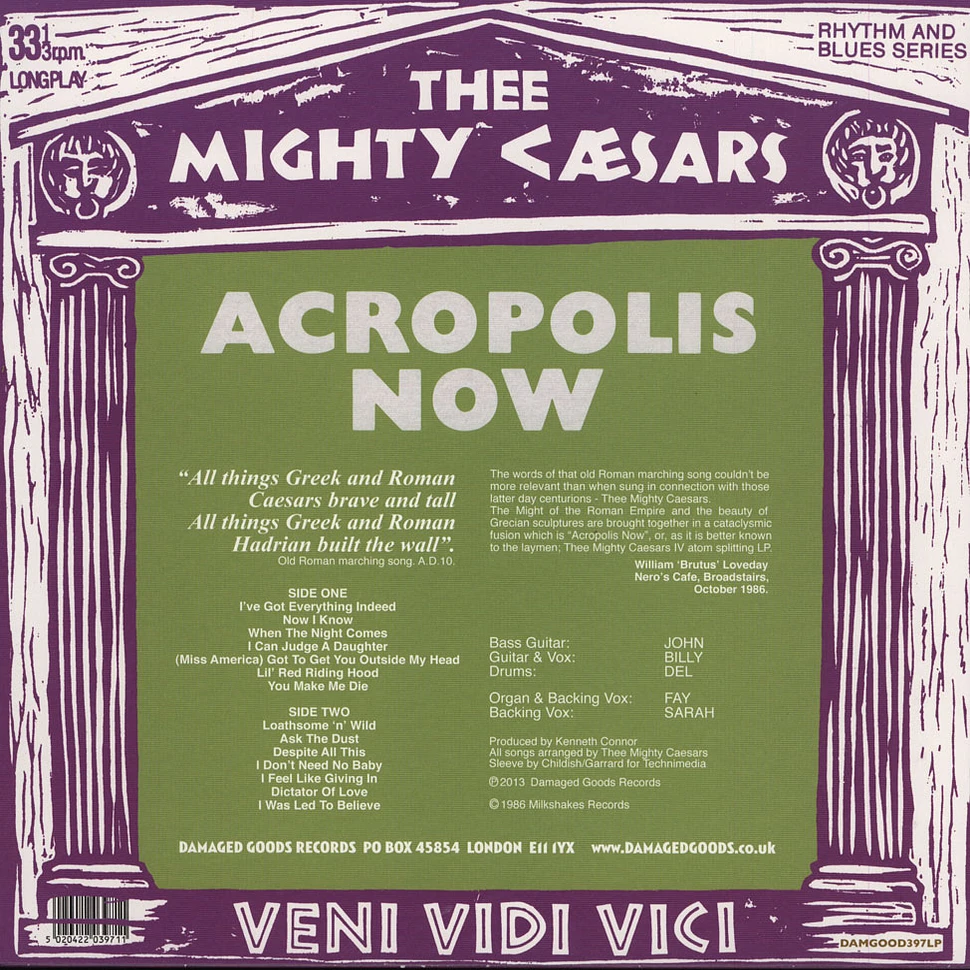 Thee Mighty Caesars - Acropolis Now