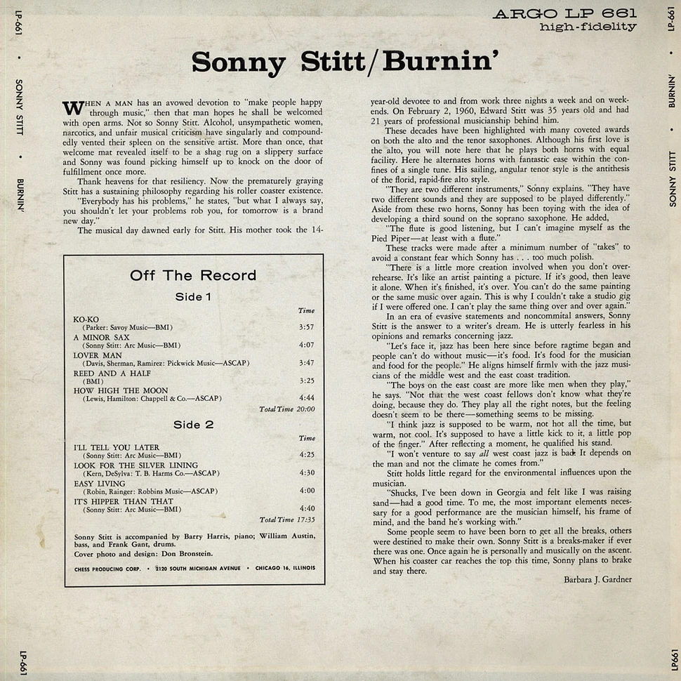 Sonny Stitt - Burnin'