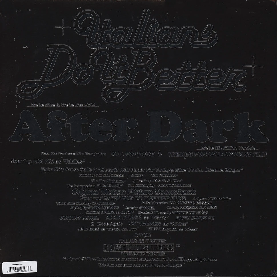 V.A. - After Dark 2: Italians Do It Better Clear Vinyl Edition