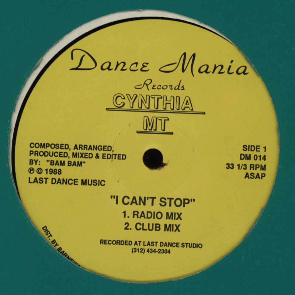 Cynthia MT - I Can't Stop