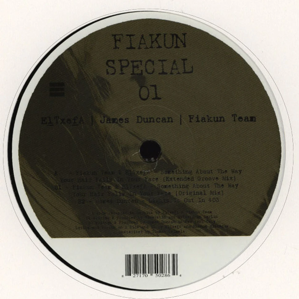 El Txef A, James Duncan & Fiakun Team - Special 01