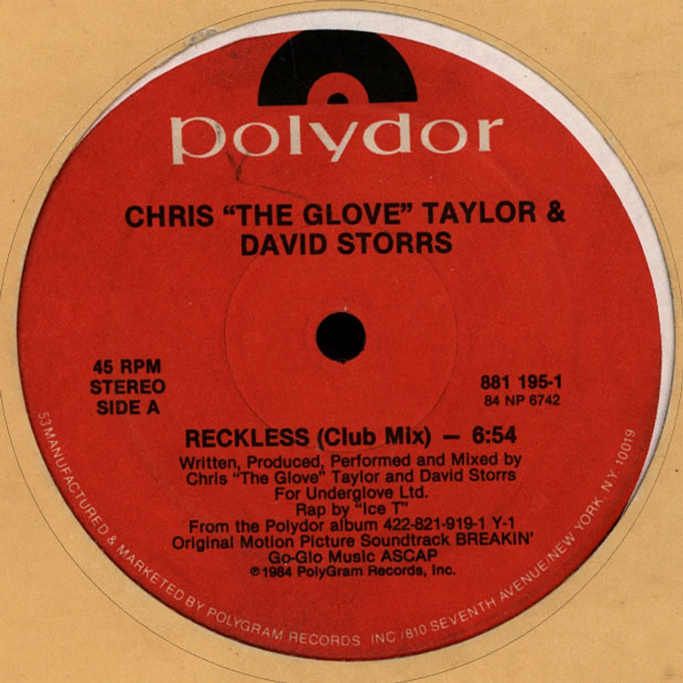 Chris "The Glove" Taylor & David Storrs - Reckless