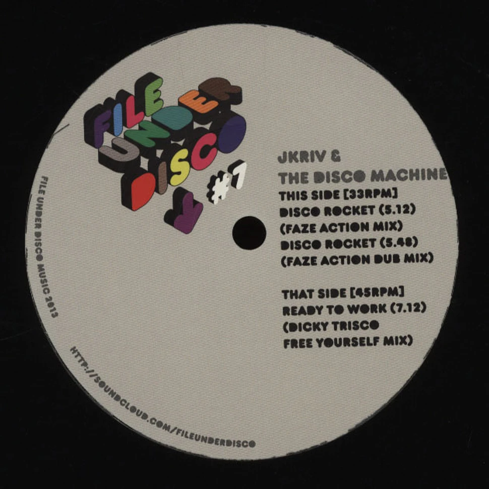 JKriv & The Disco Machine - Faze Action & Dicky Trisco Remixes