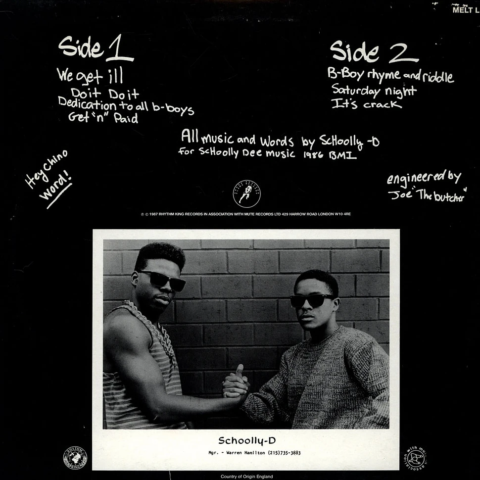 Schoolly D - Saturday Night! • The Album