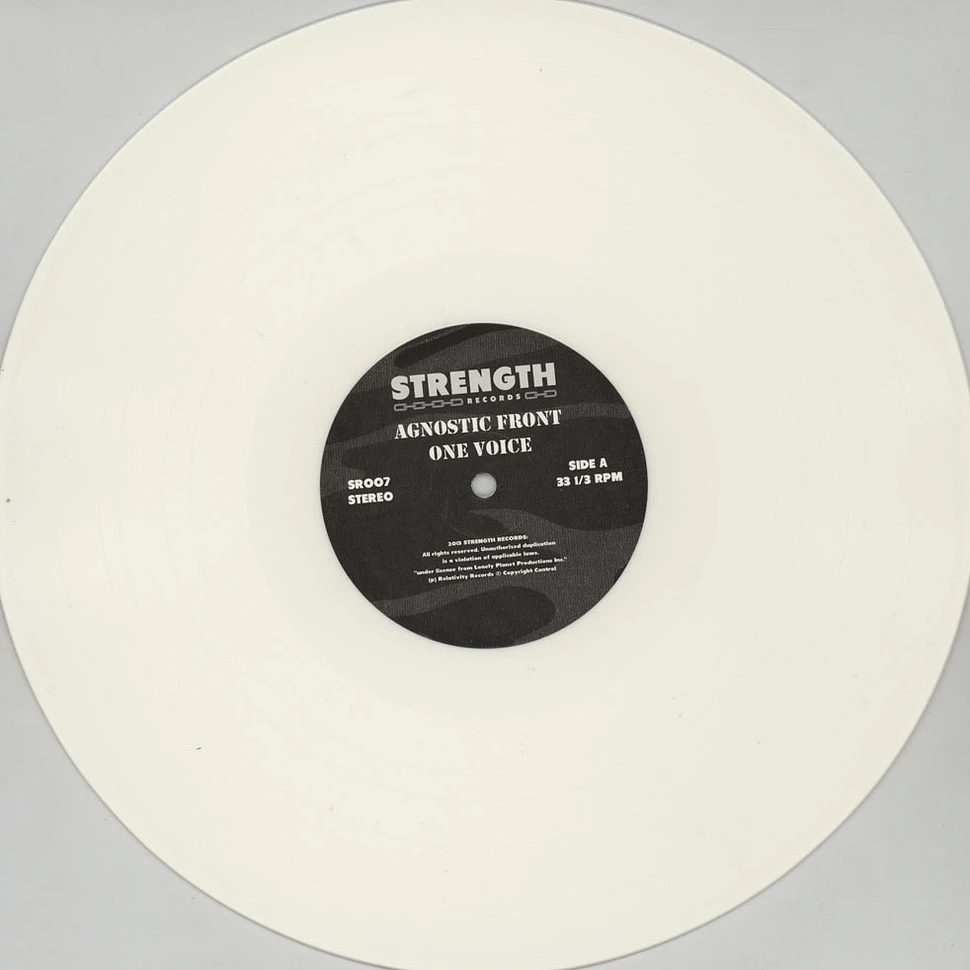 Agnostic Front - One Voice White Vinyl Edition