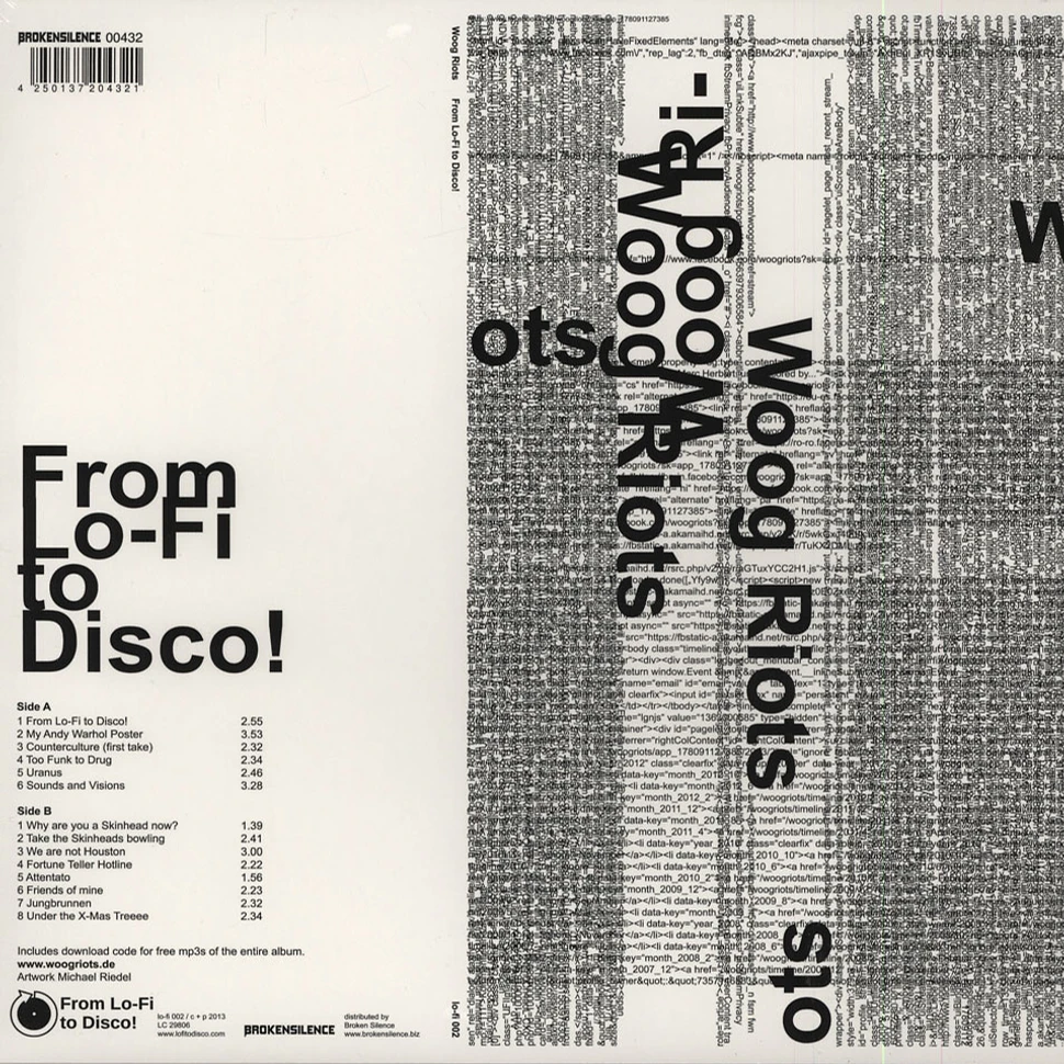 Woog Riots - From Lo-fi To Disco!