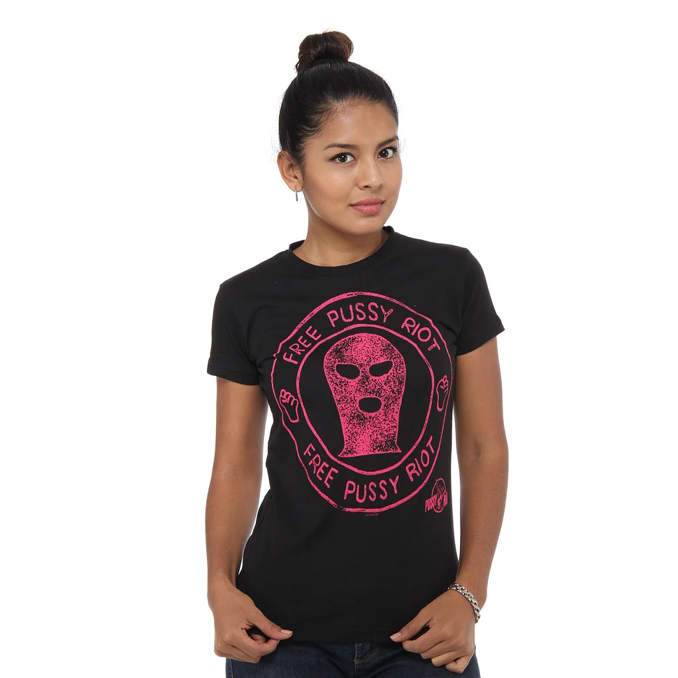 Pussy Riot - Mask Stamp Logo Women T-Shirt
