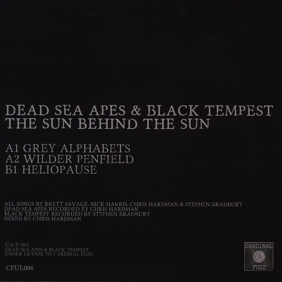 Dead Sea Apes & Black Tempest - Sun Behind The Sun