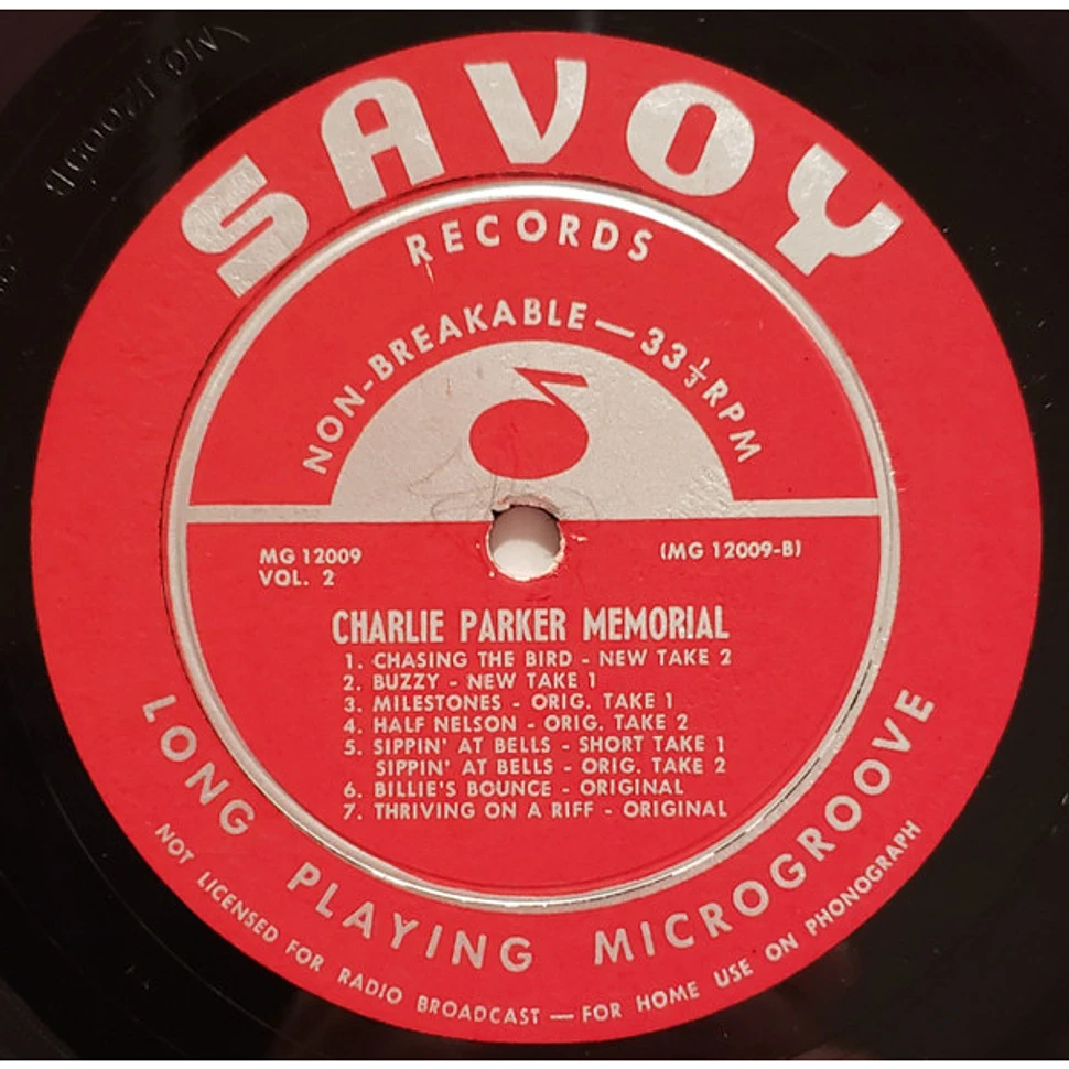 Charlie Parker - Charlie Parker Memorial Vol. 2