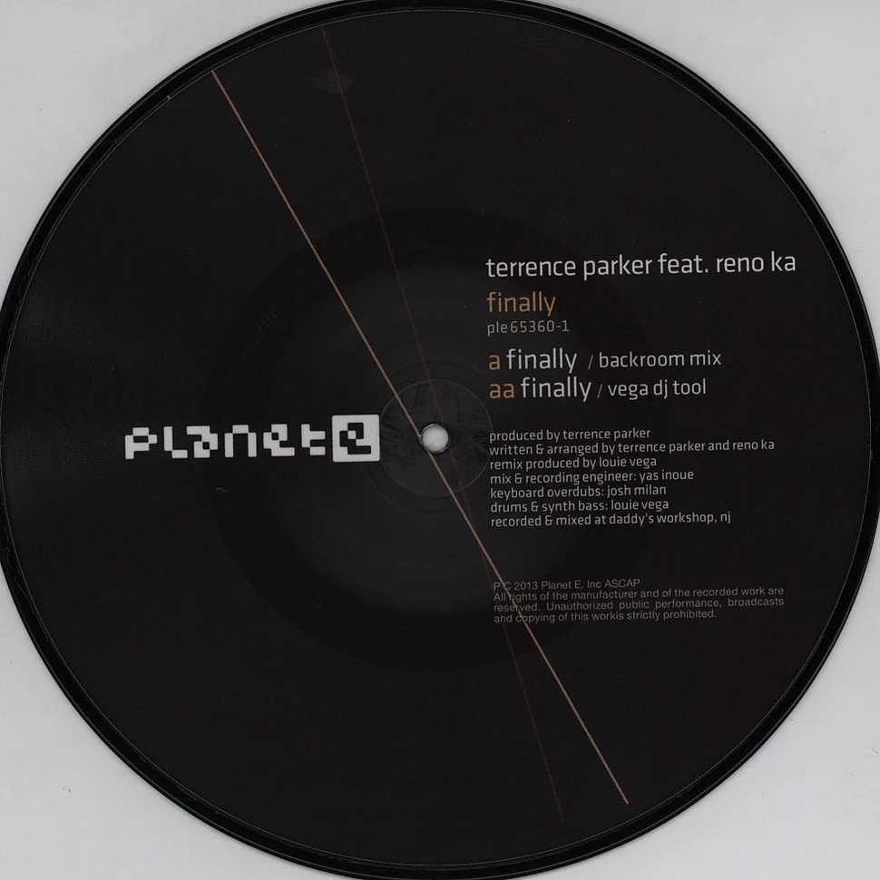 Terrence Parker - Finally (10" Limited Edition - Carl Craig / Louie Vega Remixes)