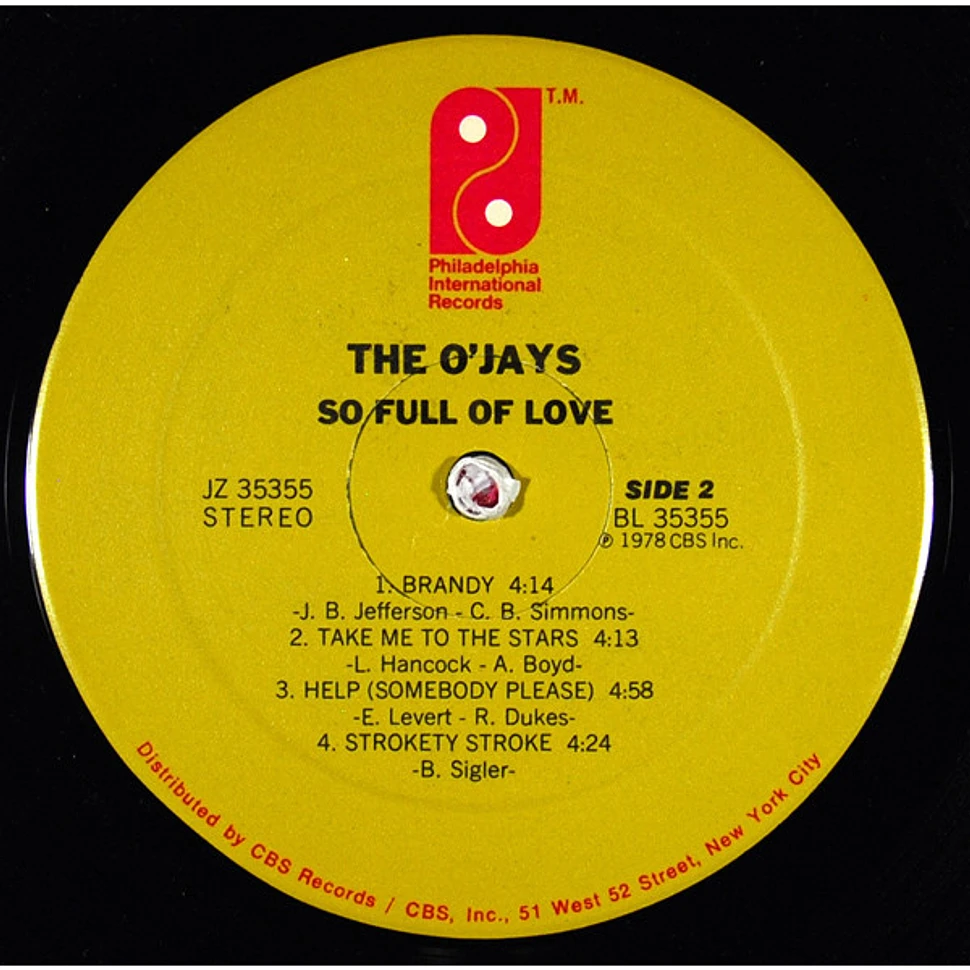 The O'Jays - So Full Of Love