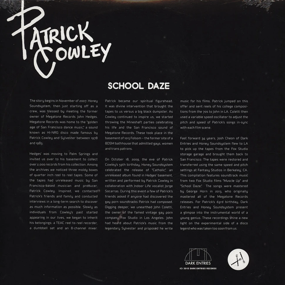 Patrick Cowley - School Daze