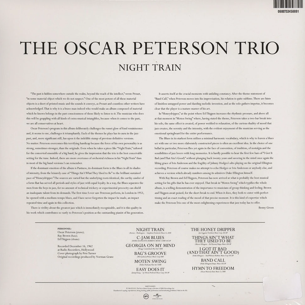 Oscar Peterson - Night Train Back To Black Edition