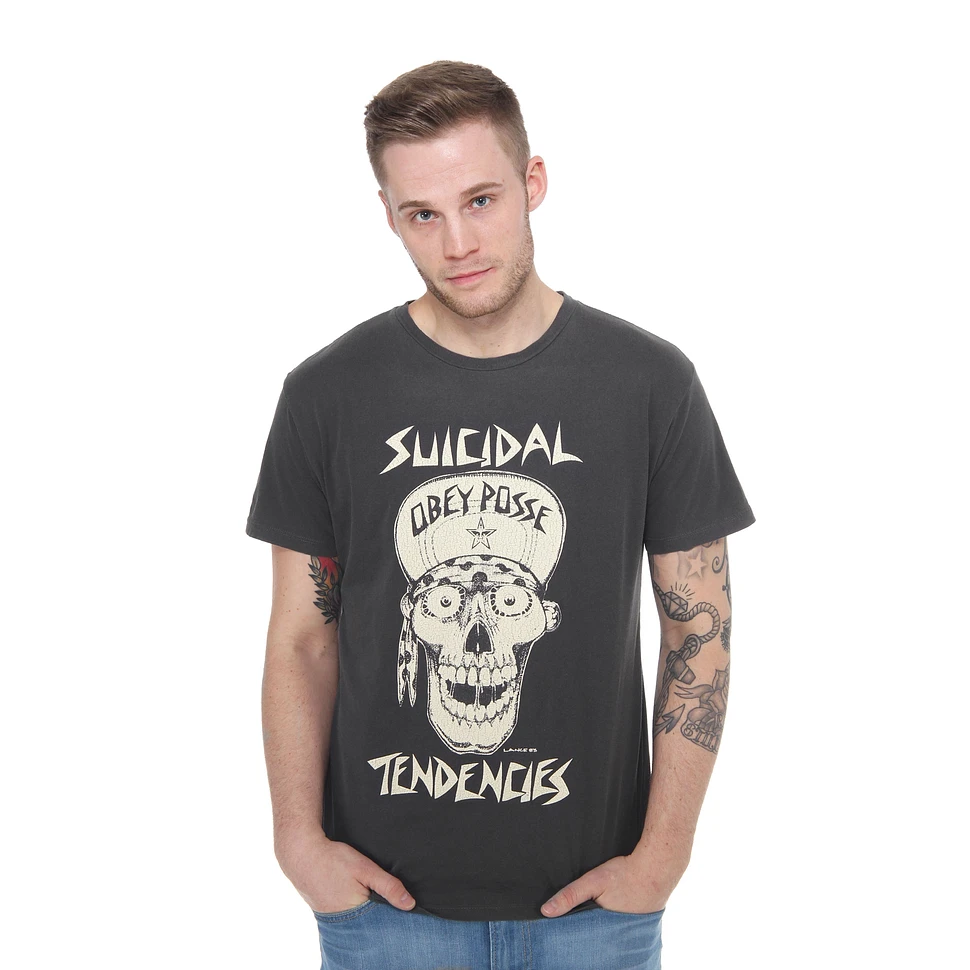 Obey x Suicidal Tendencies - Flip Cap Skull T-Shirt