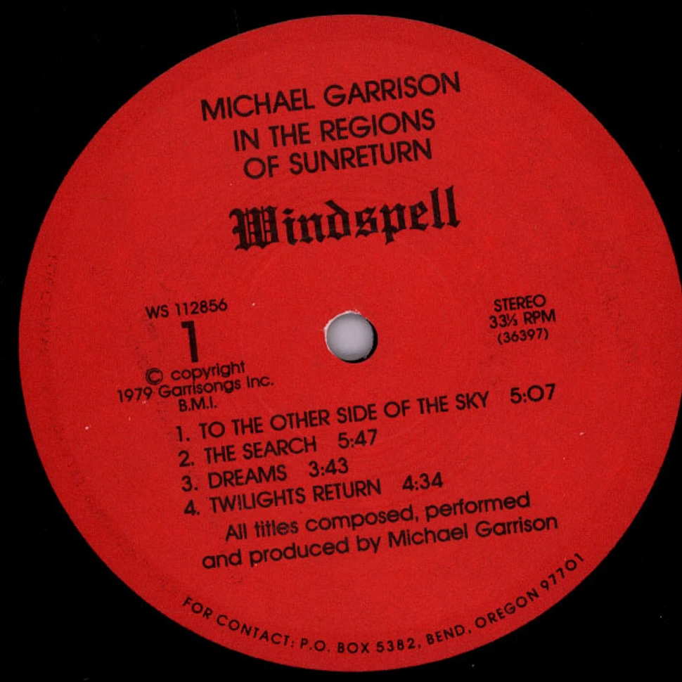 Michael Garrison - In The Regions Of Sunreturn