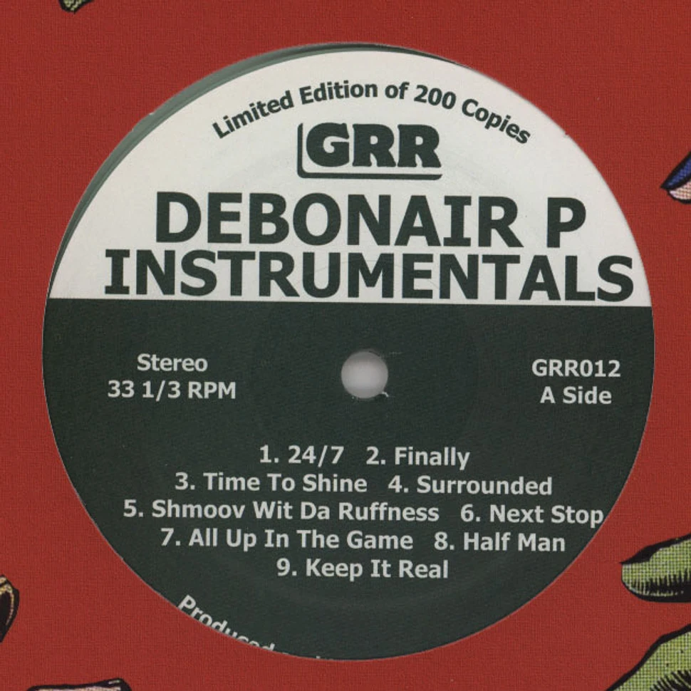 Debonair P - Instrumentals Clear Vinyl Edition