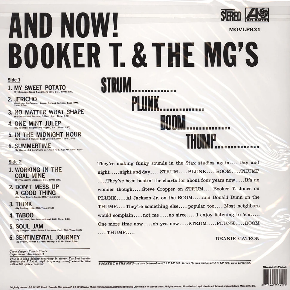 Booker T & The MG's - And Now