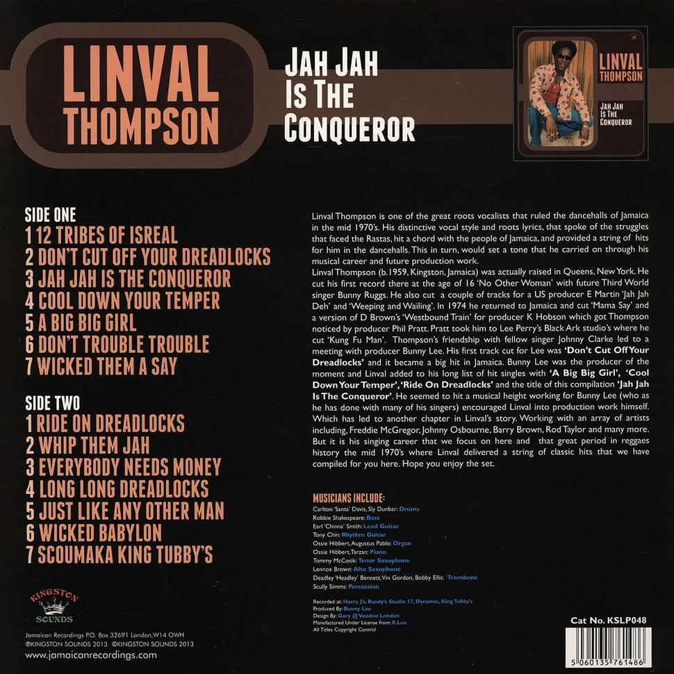 Linval Thompson - Jah Jah Is The Conqueror