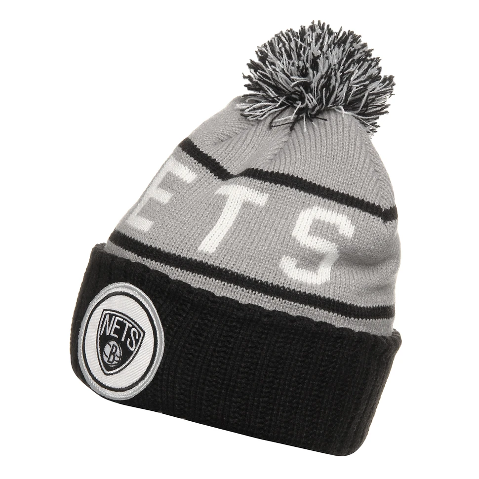 Mitchell & Ness - Brooklyn Nets NBA High 5 Cuffed Knit Beanie