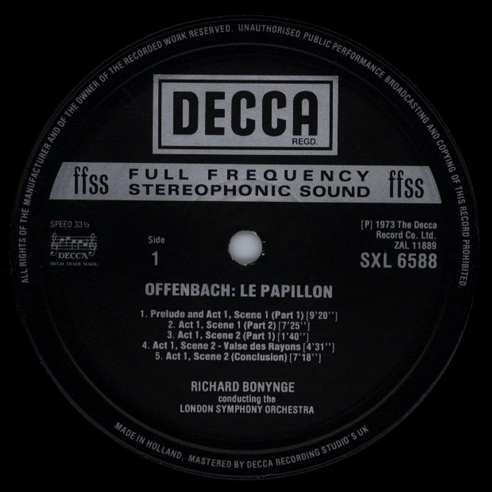 Jacques Offenbach, Richard Bonynge, London Symphony Orchestra - Le Papillon
