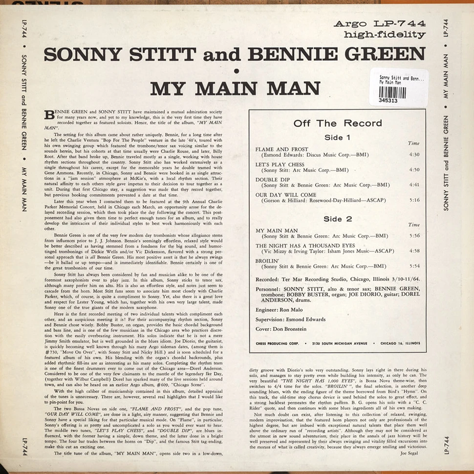 Sonny Stitt and Bennie Green - My Main Man