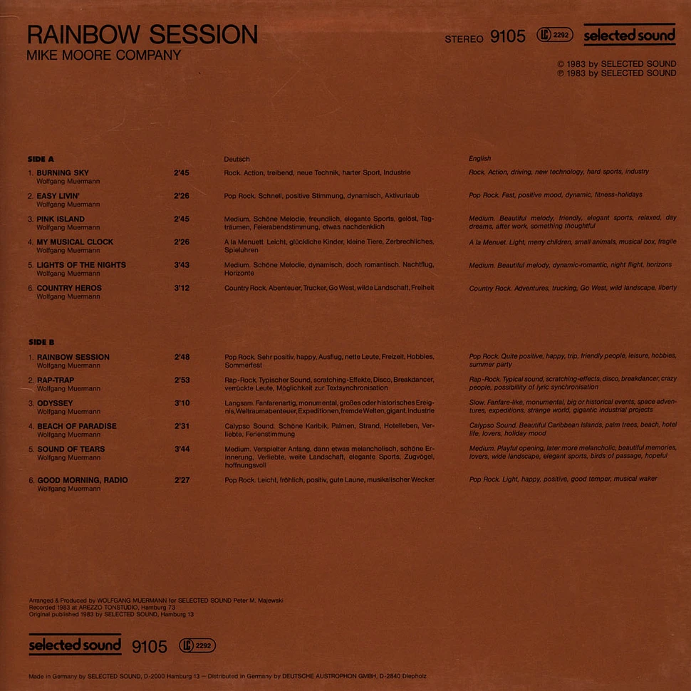 Mike Moore Company - Rainbow Session