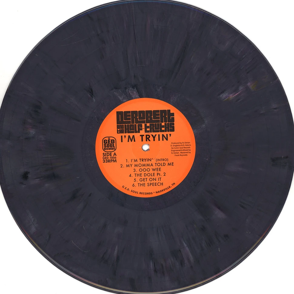 DeRobert & The Half-Truths - I'm Tryin' Purple Vinyl Edition