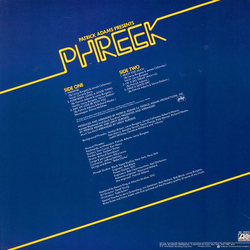 Patrick Adams Presents Phreek - Patrick Adams Presents Phreek