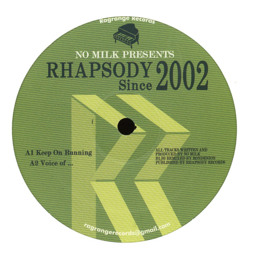 No Milk - Rhapsody Since 2002 EP