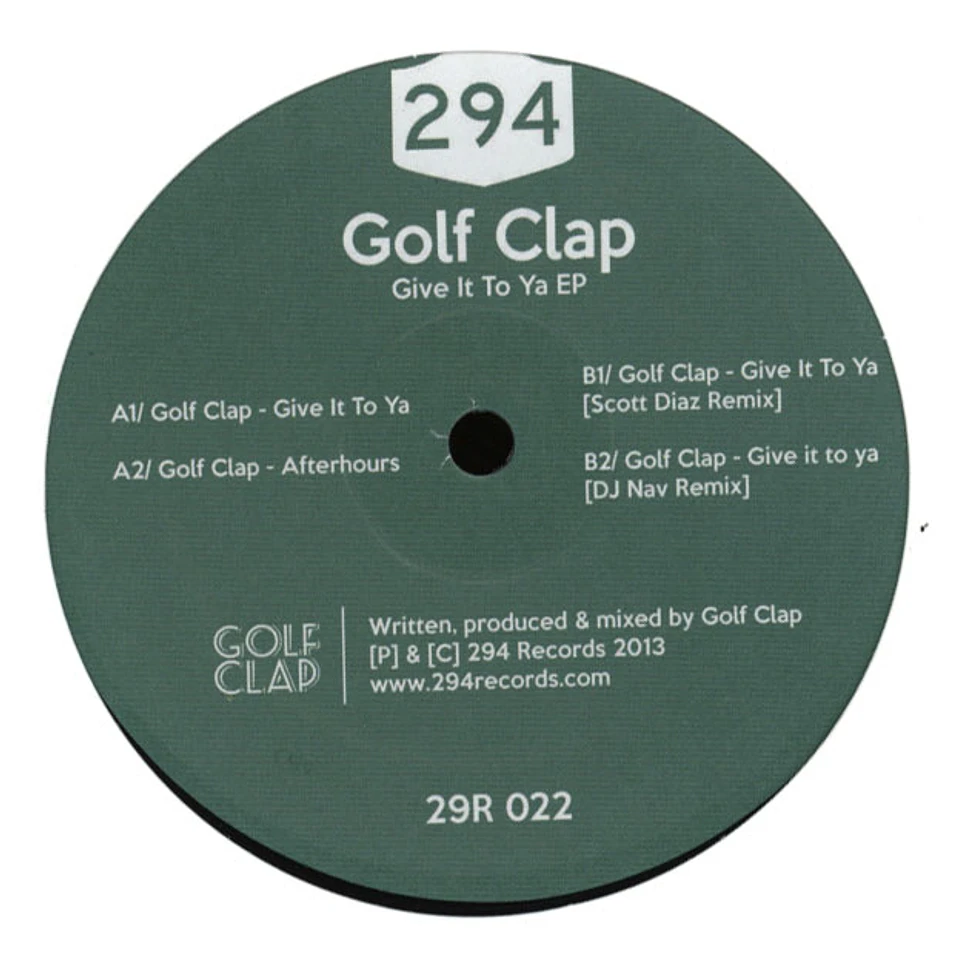 Golf Clap - Give It To Ya EP