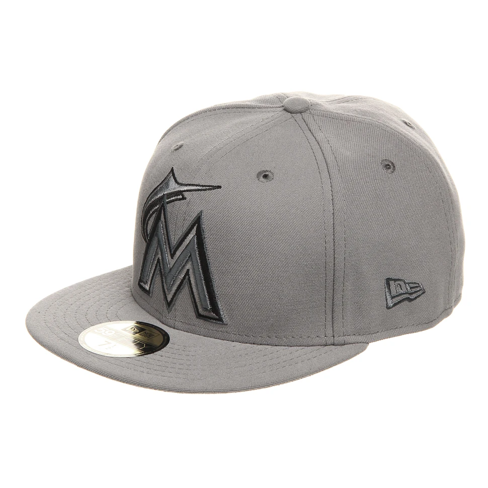New Era - Miami Merlins Grey on Grey Basic 59fifty Cap