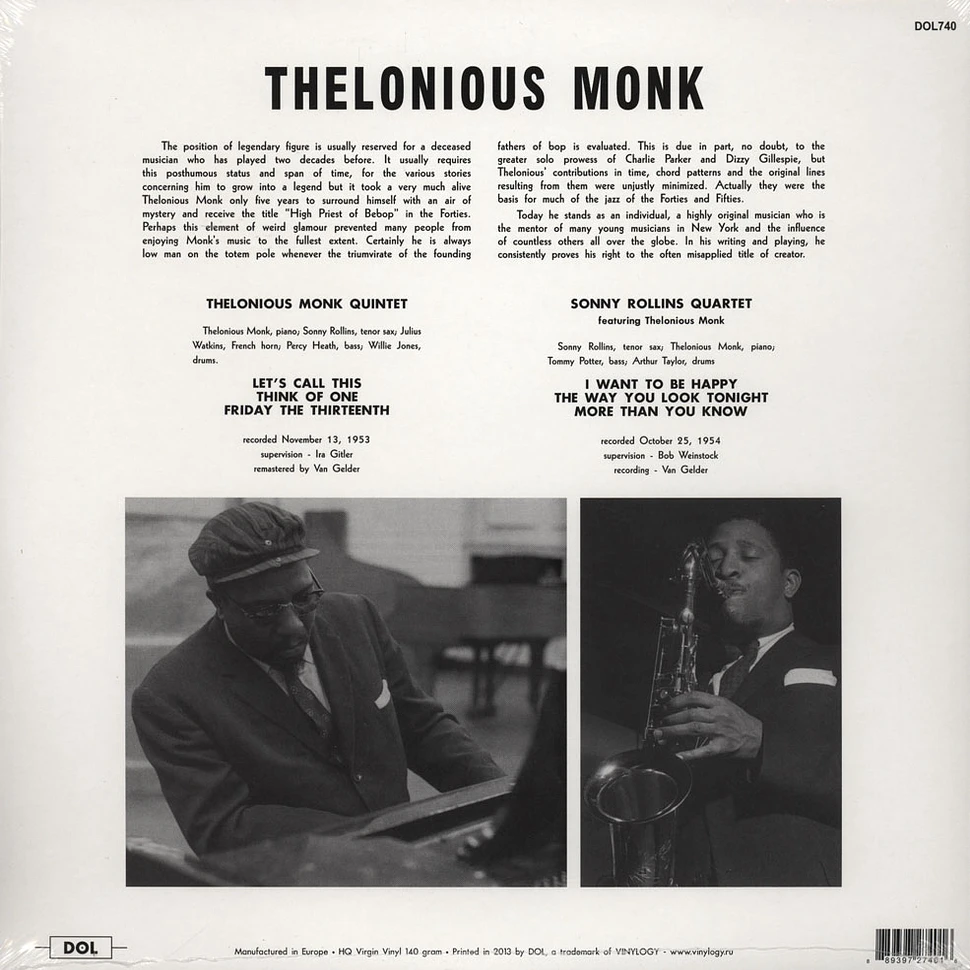 Thelonious Monk & Sonny Rollins - Prestige Sessions