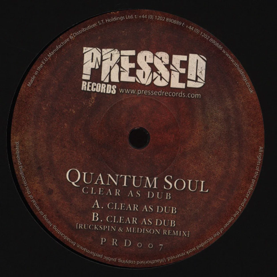 Quantum Soul - Clear As Dub