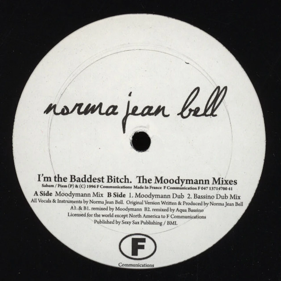 Norma Jean Bell - Im The Baddest Bitch Moodymann Mixes