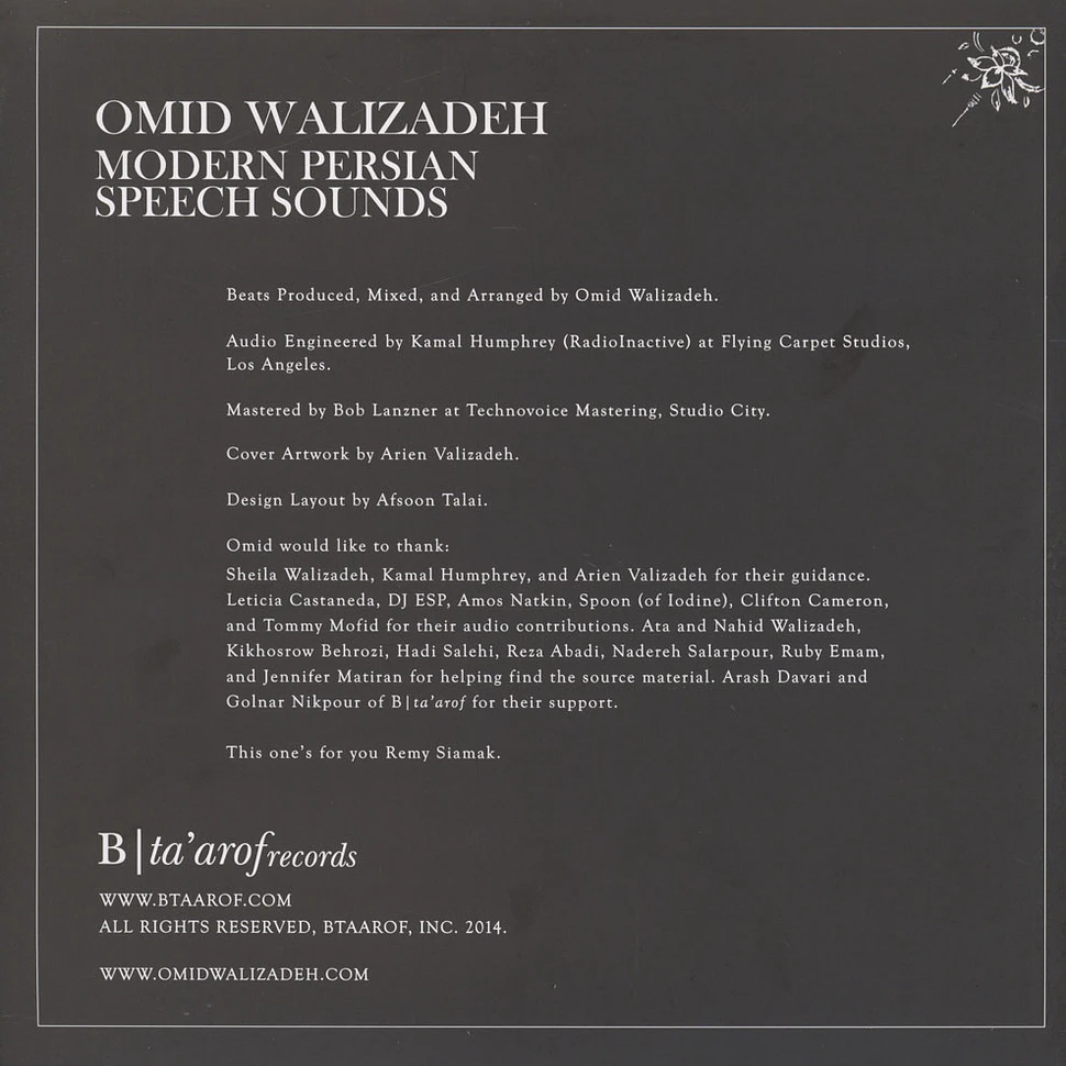 Omid Walizadeh - Modern Persian Speech Sounds