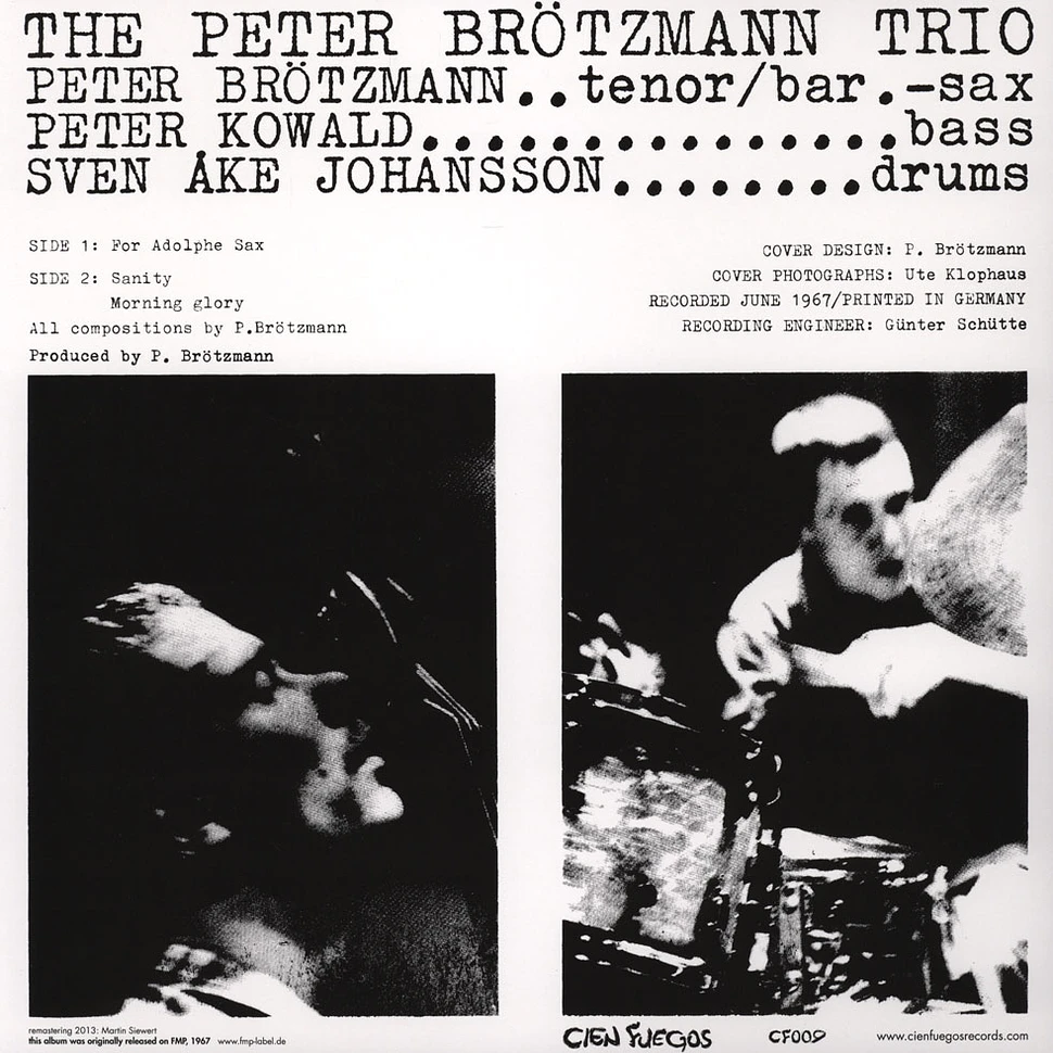 Peter Brötzmann Trio - For Adolphe Sax