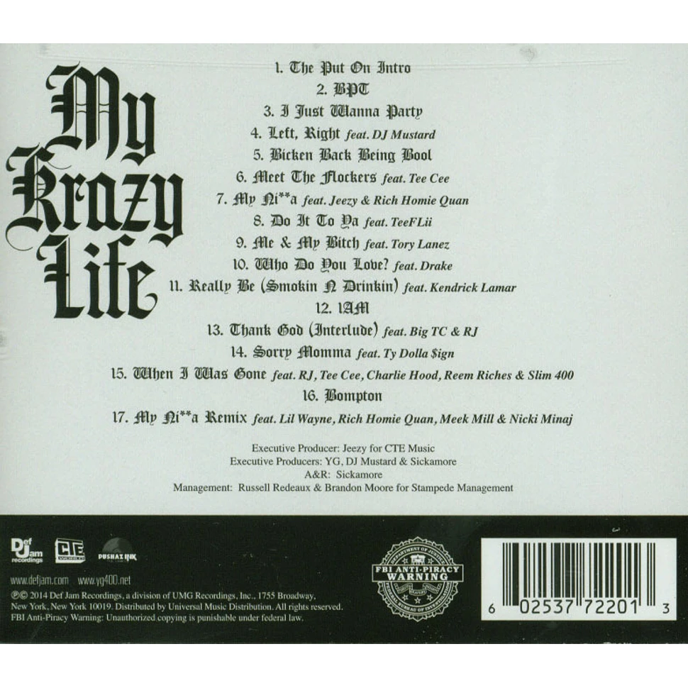 YG - My Krazy Life Deluxe Version