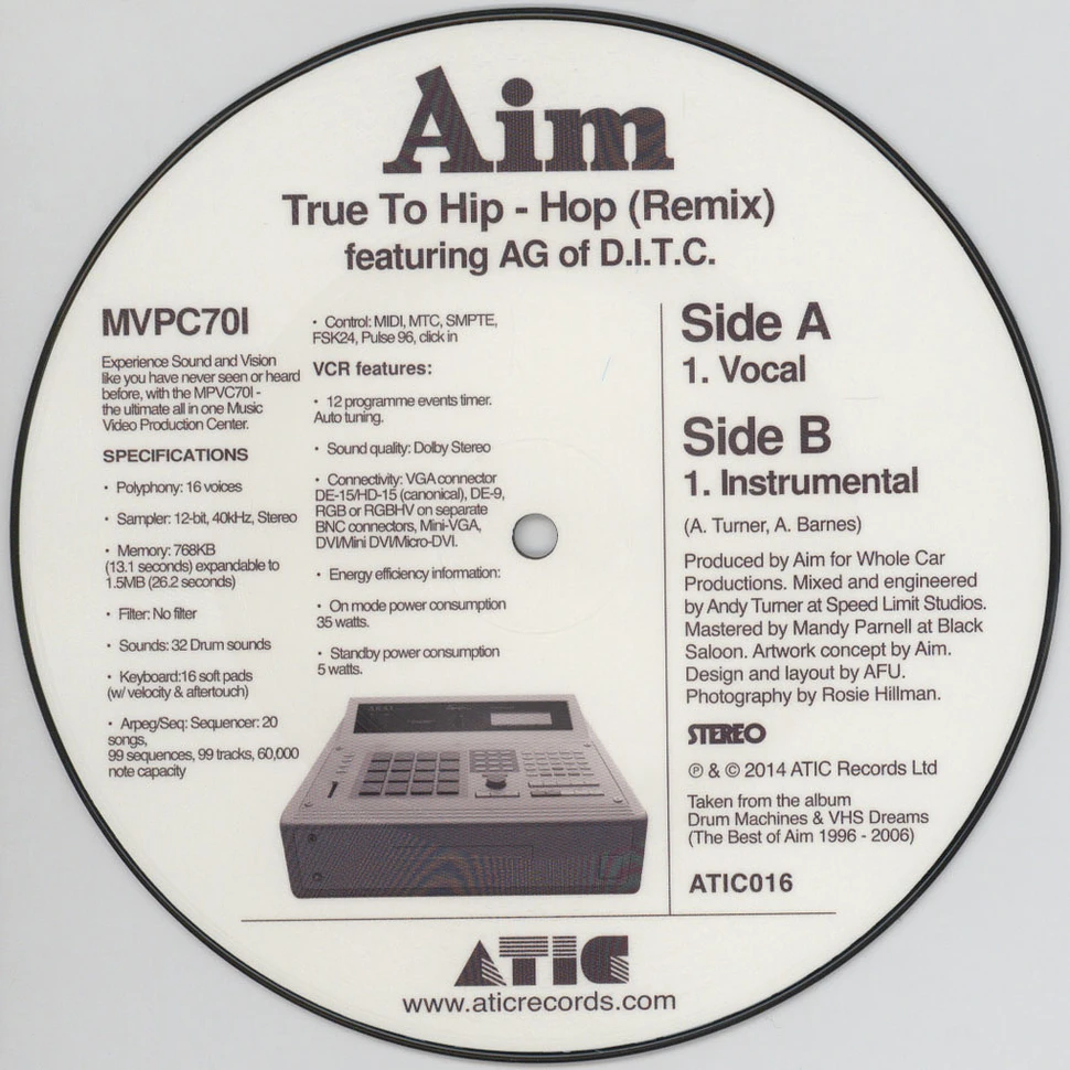 Aim - True To Hip Hop Remix feat. AG