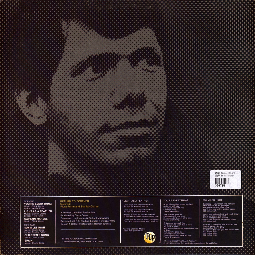 Chick Corea, Return To Forever - Light As A Feather