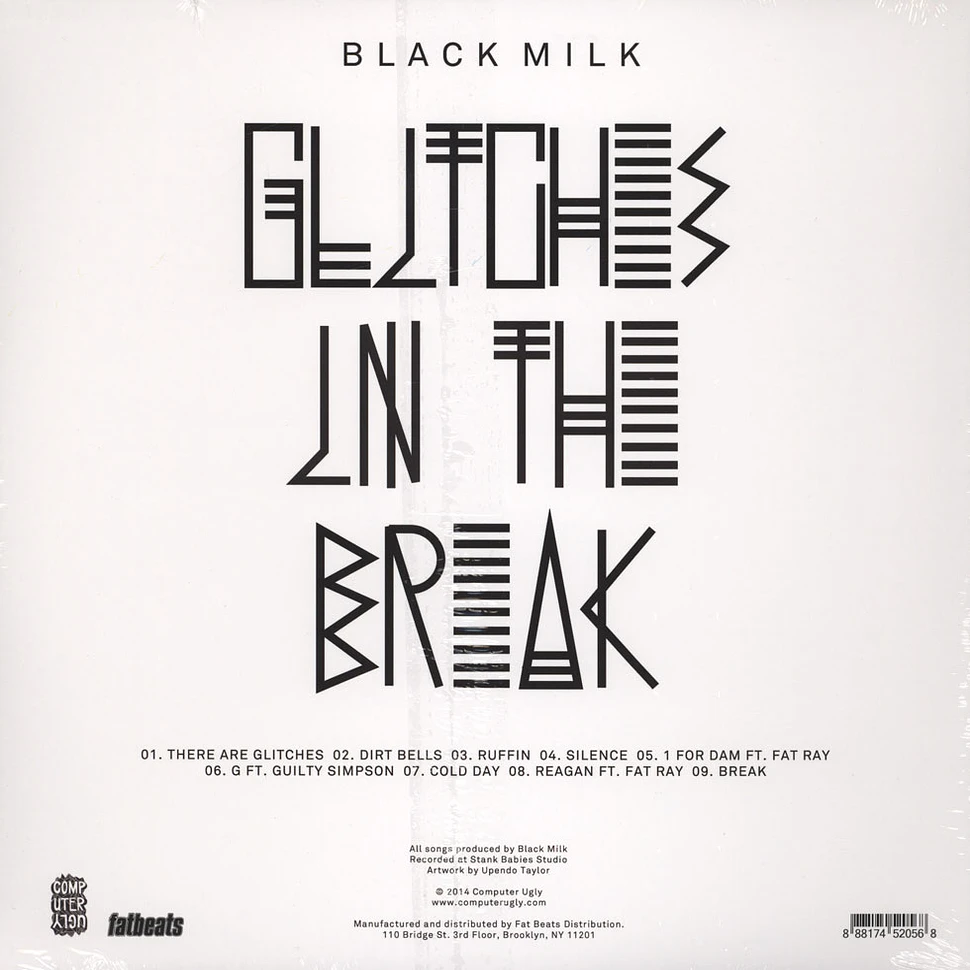 Black Milk - Glitches In The Break White Vinyl Edition
