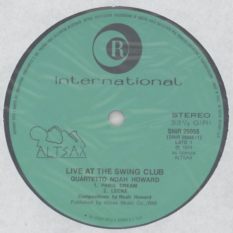 Noah Howard Quartetto - Live At The Swing Club Torino Italy
