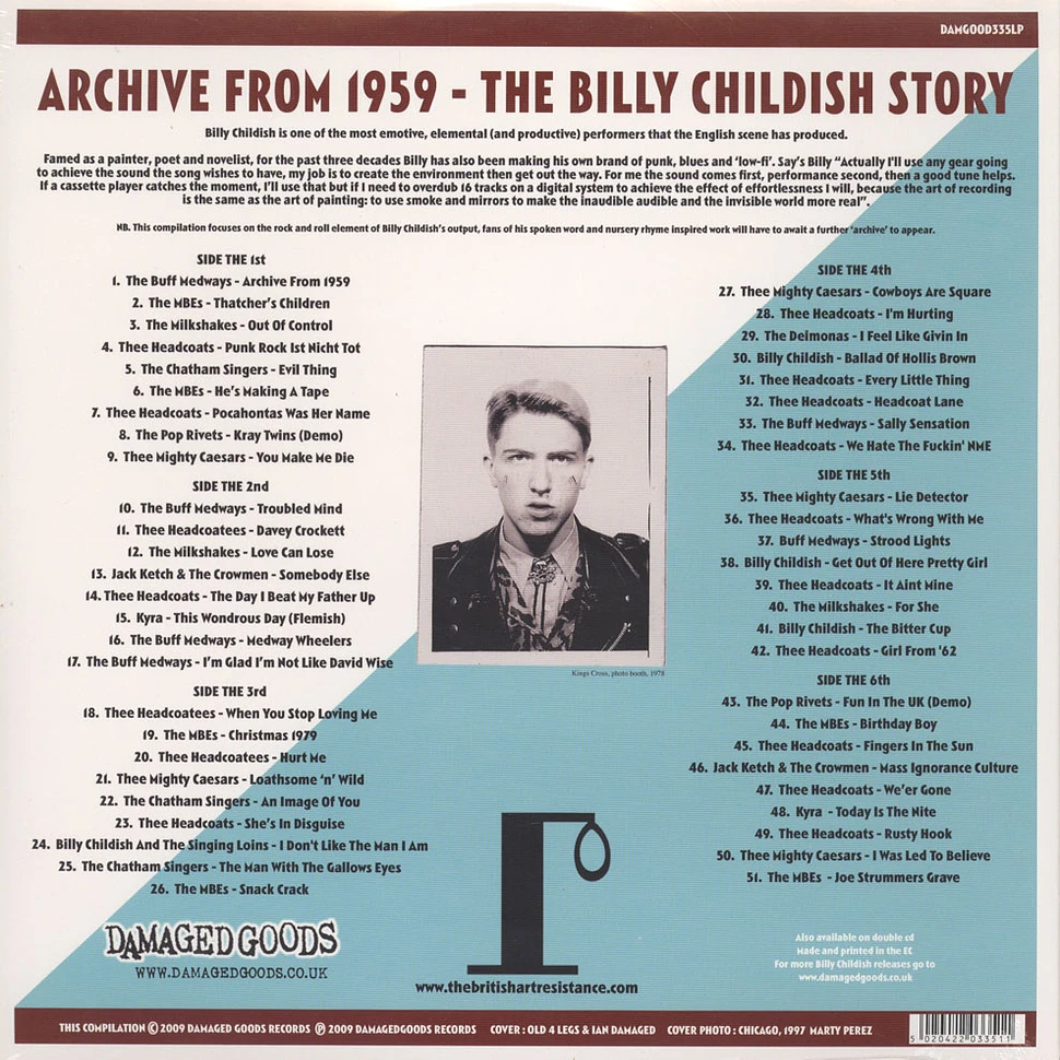 Billy Childish - Archive From 1959: The Billy Childish Story
