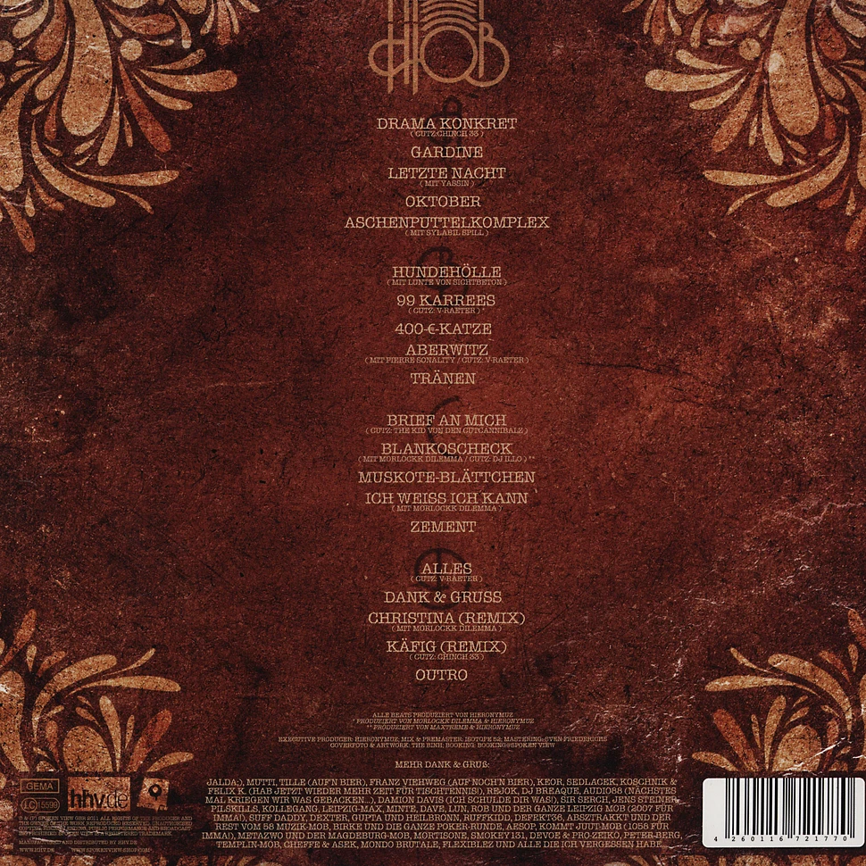 Hiob (V-Mann) - Drama Konkret HHV Exclusive White Vinyl Version