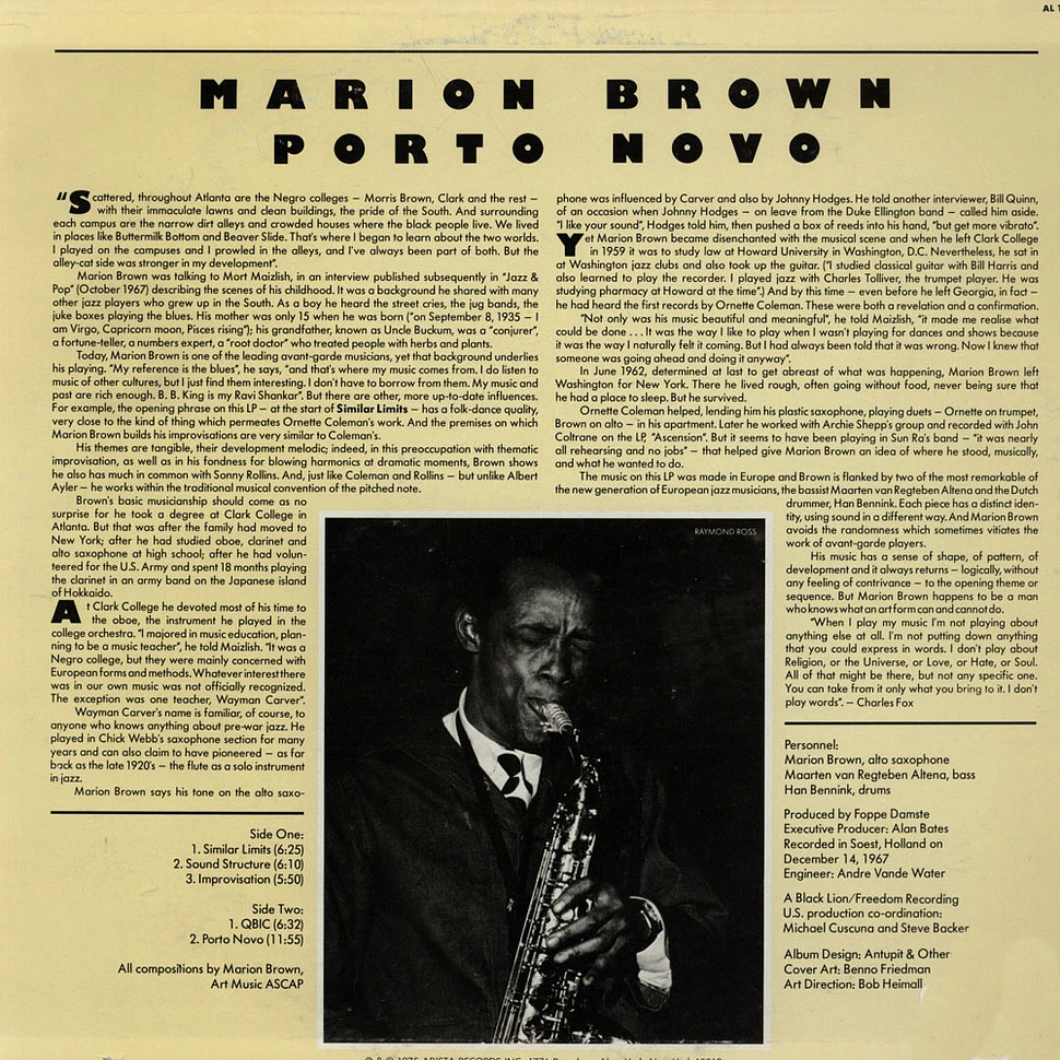 Marion Brown - Porto Novo