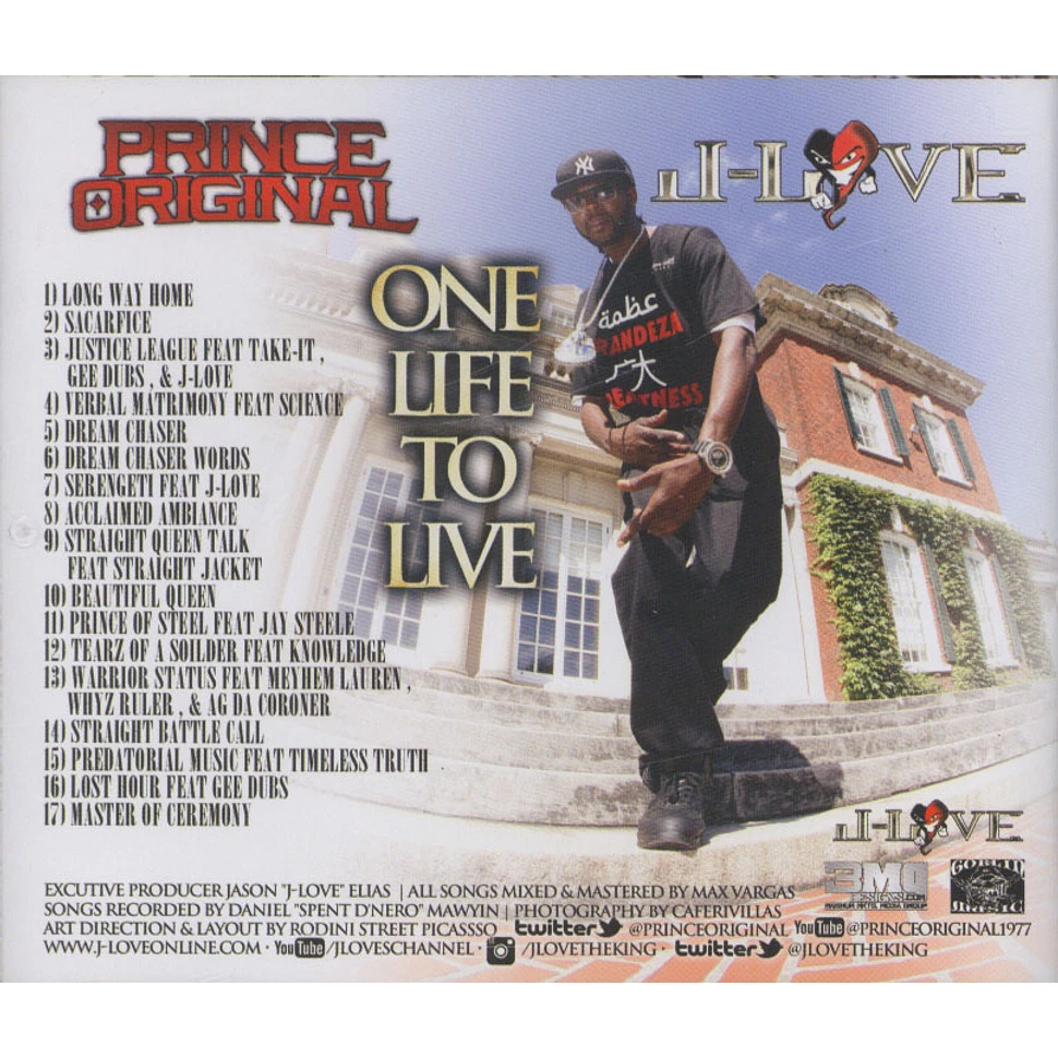 J-Love & Prince Original - One Life To Live