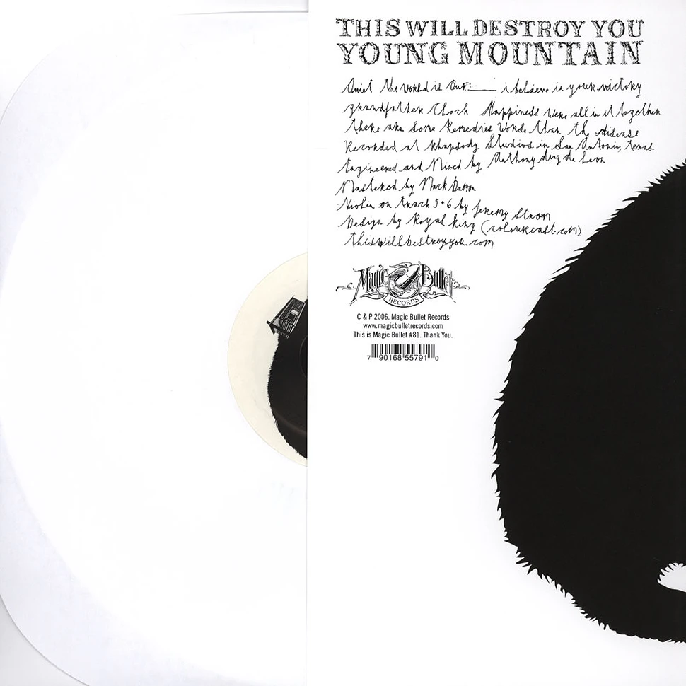 This Will Destroy You - Young Mountain White Vinyl Edition - Black & White Cover