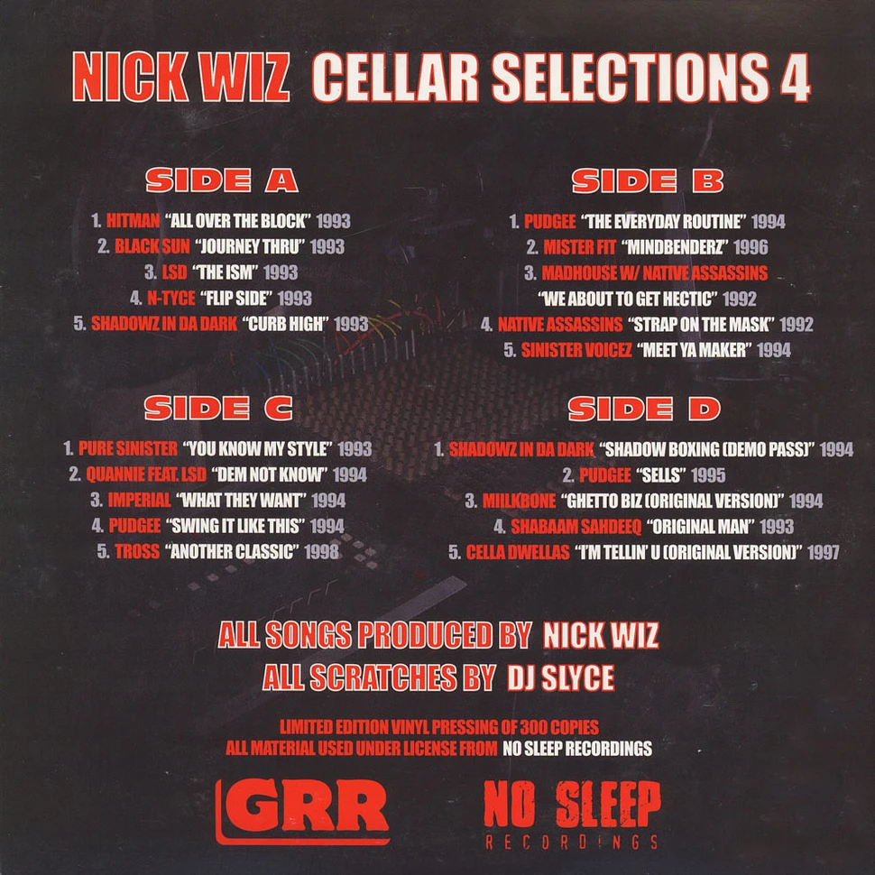 Nick Wiz - Cellar Selections Volume 4: 1992-1998