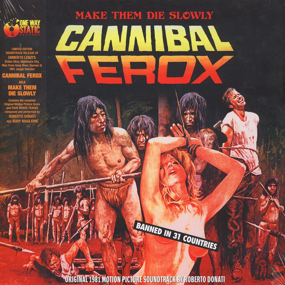 Roberto Donati - OST Cannibal Ferox Black Vinyl Edition