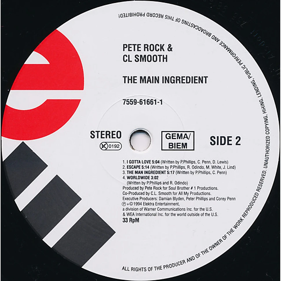 Pete Rock & C.L. Smooth - The Main Ingredient