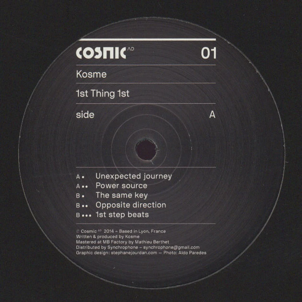 Kosme - 1st Thing 1st EP